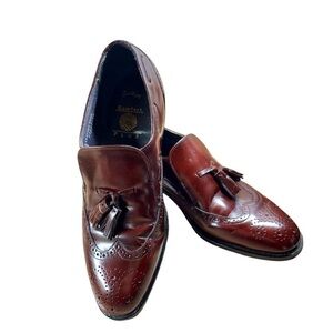 Stafford | Shoes | Vtg Mens Stafford Leather Navy Shoes 9md  display picture 1